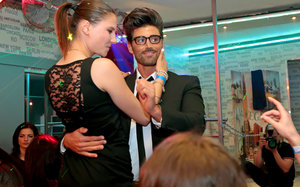 18 year old girl Barbie Bree strips to pink leg warmers in her bedroom